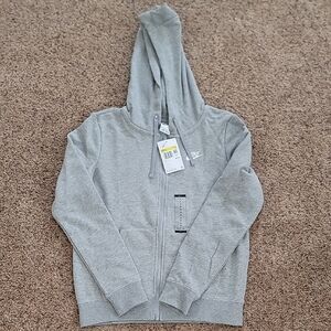 NWT Nike Light Gray Full-Zip Hoodie